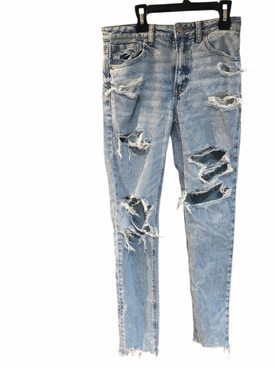 American Eagle Outfitters Denim - American Eagle Outfitters Light Blue Distressed Mom Jeans